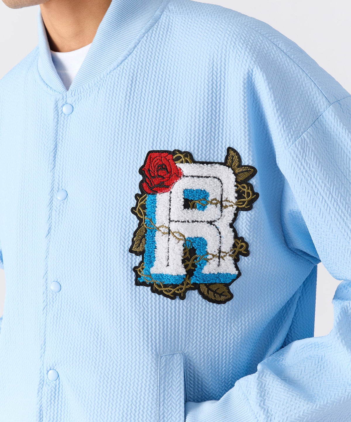 Coaches Chenille Jacket - Light Blue