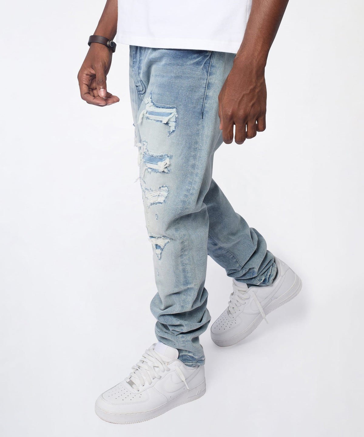 Cloudbreak Distressed Skinny Jeans - Blue