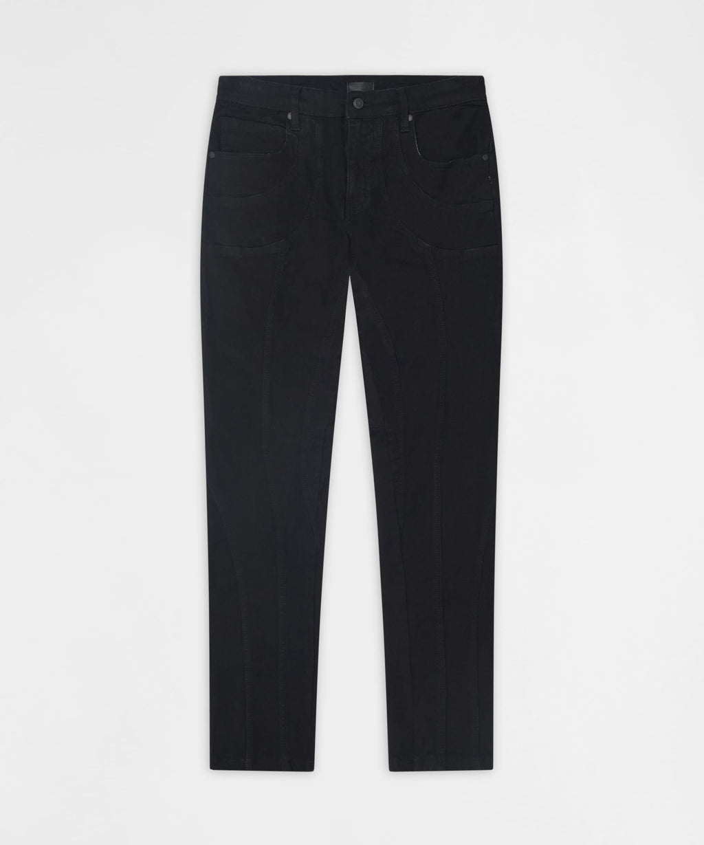 Classic Panel Skiny Jeans - Black