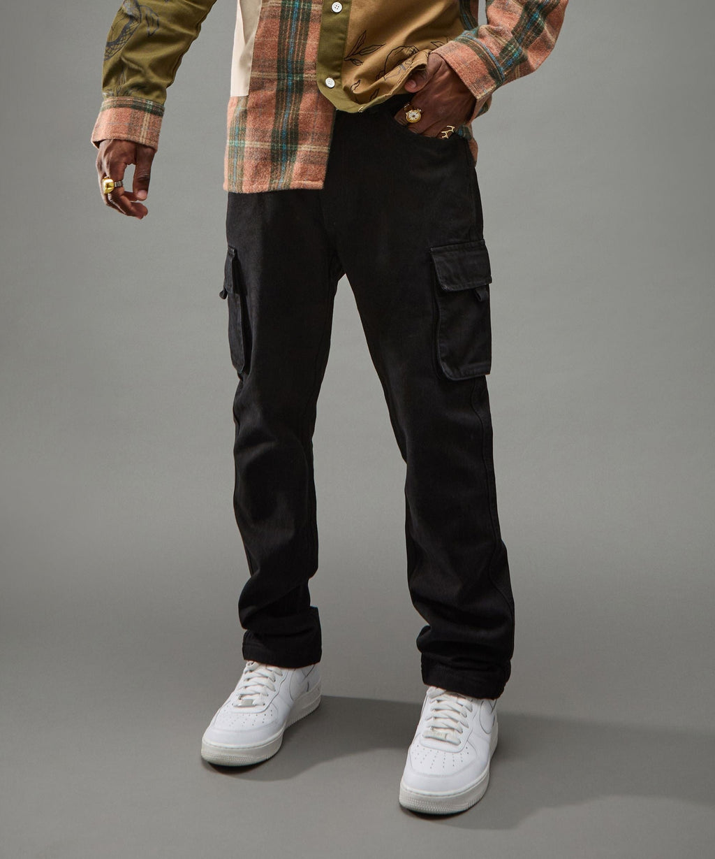 Classic Utility Cargo Pants - Black