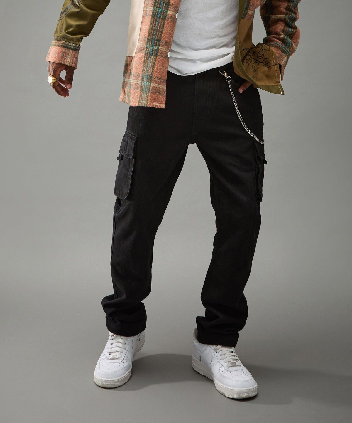 Classic Utility Cargo Pants - Black