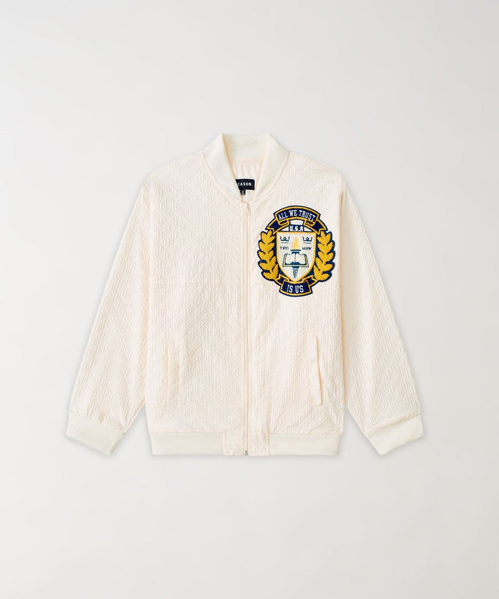 Coaches Chenille Jacket - Cream