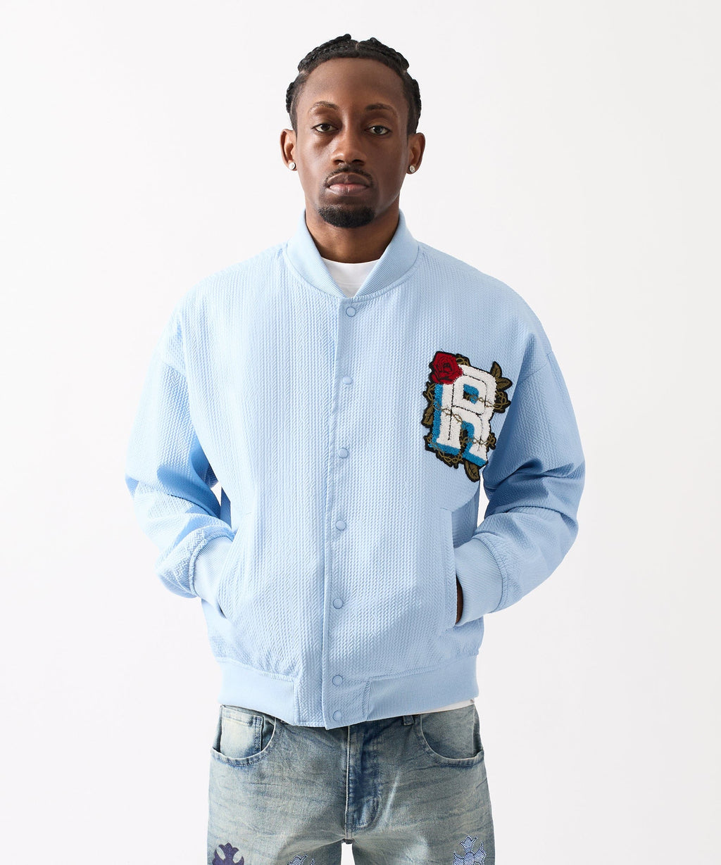 Coaches Chenille Jacket - Light Blue